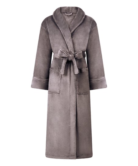 Badekåbe i blød fleece, Grå