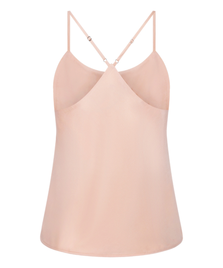 Cami top Satin Ayla, Lyserød
