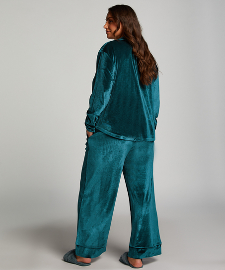 Joggingbukser Velours, Blå