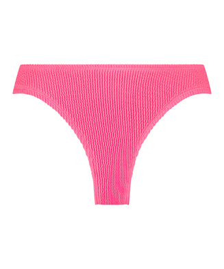 Højskåret Bikinitrusse Crinkle, pink