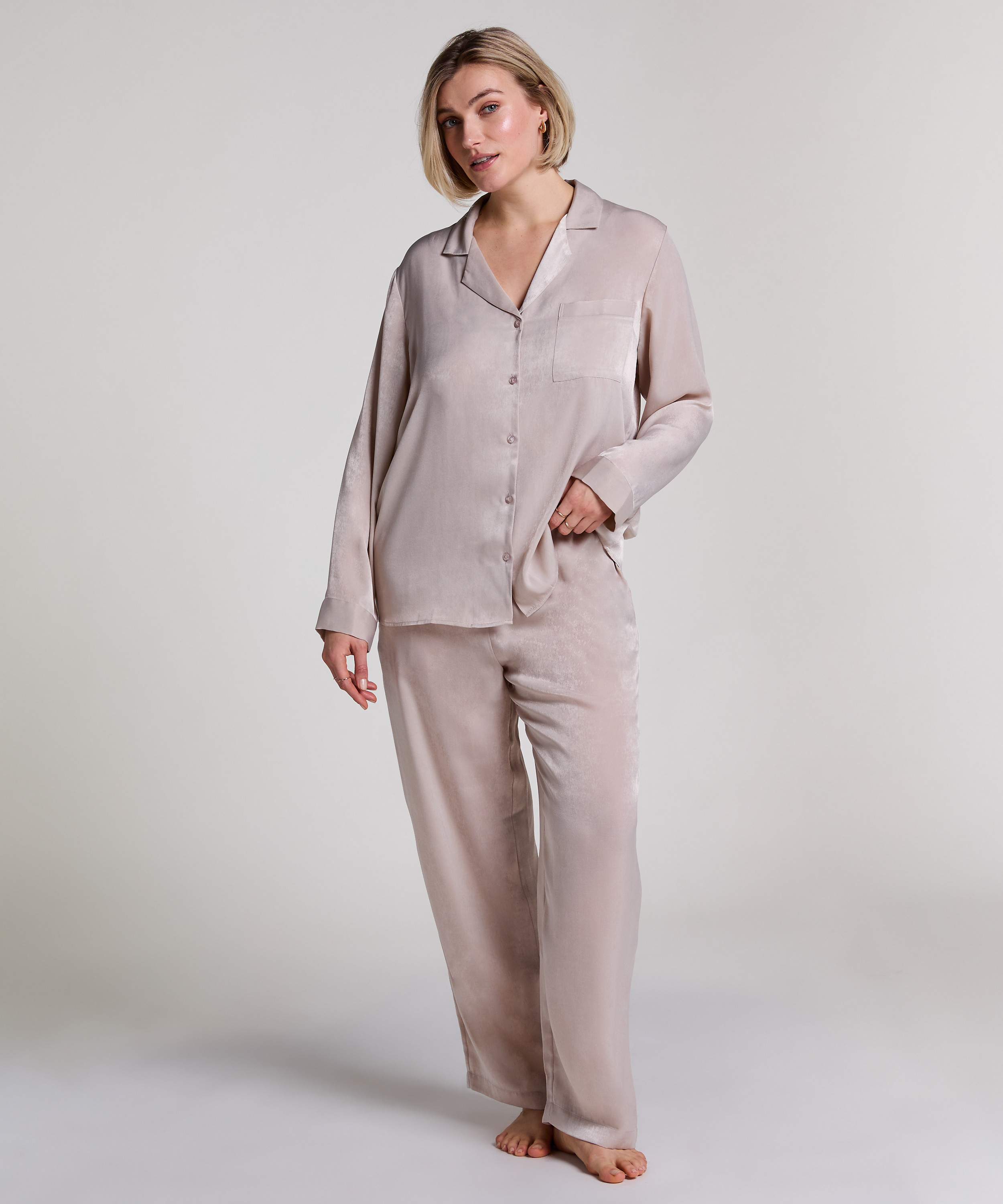 Satinbukser, Beige, main