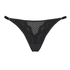 High leg tanga string Duckie, sort