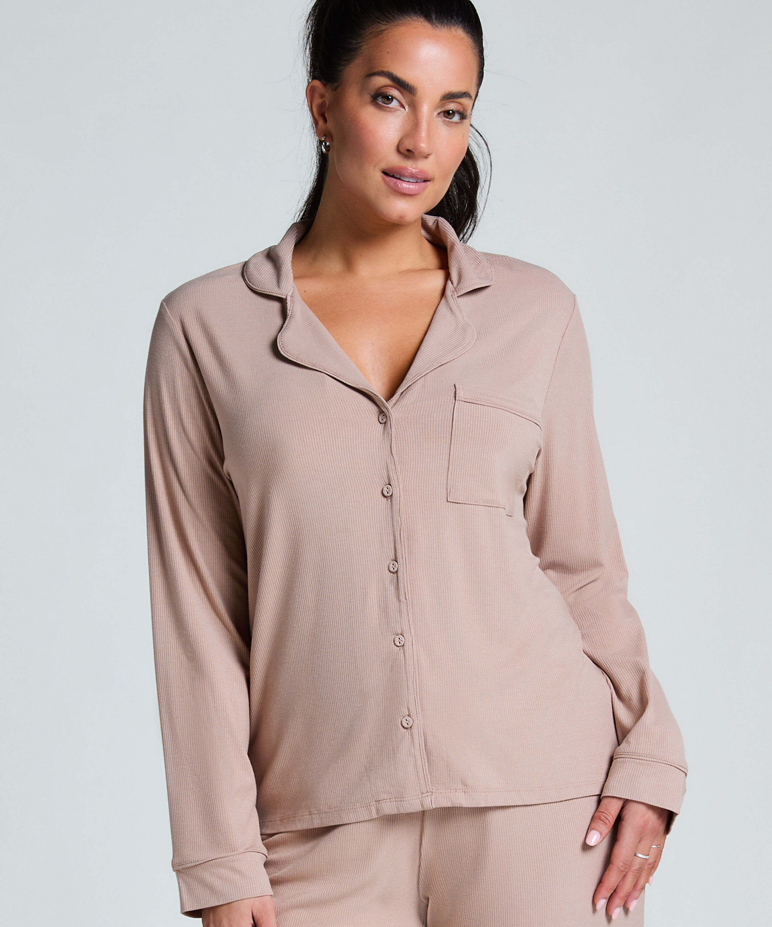 Jacket Rib Essential, Beige