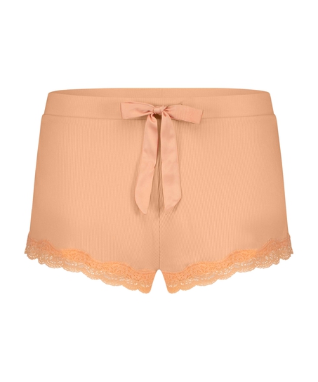 Blondeshorts med rib, pink