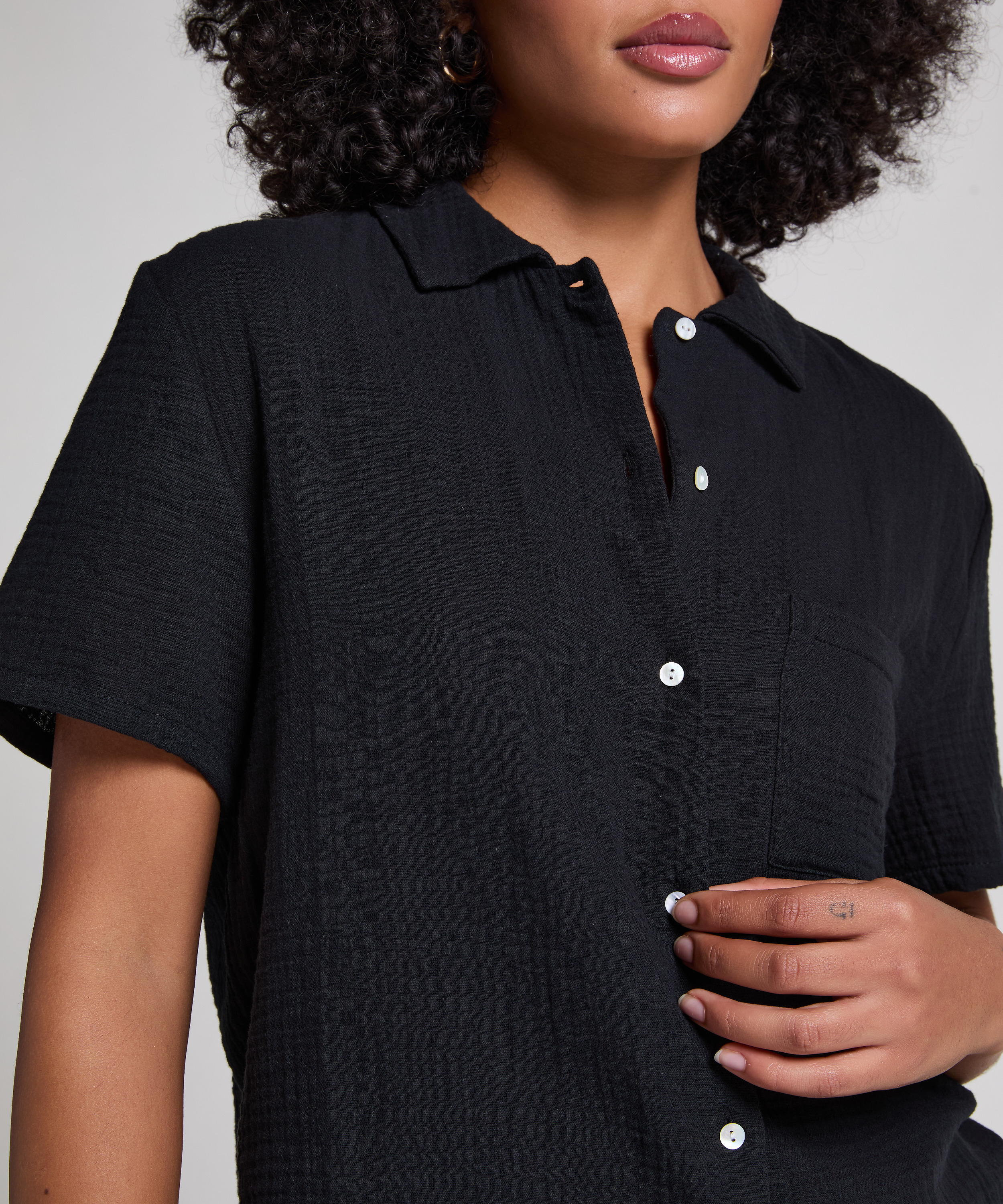 Muslin jakke, Sort, main