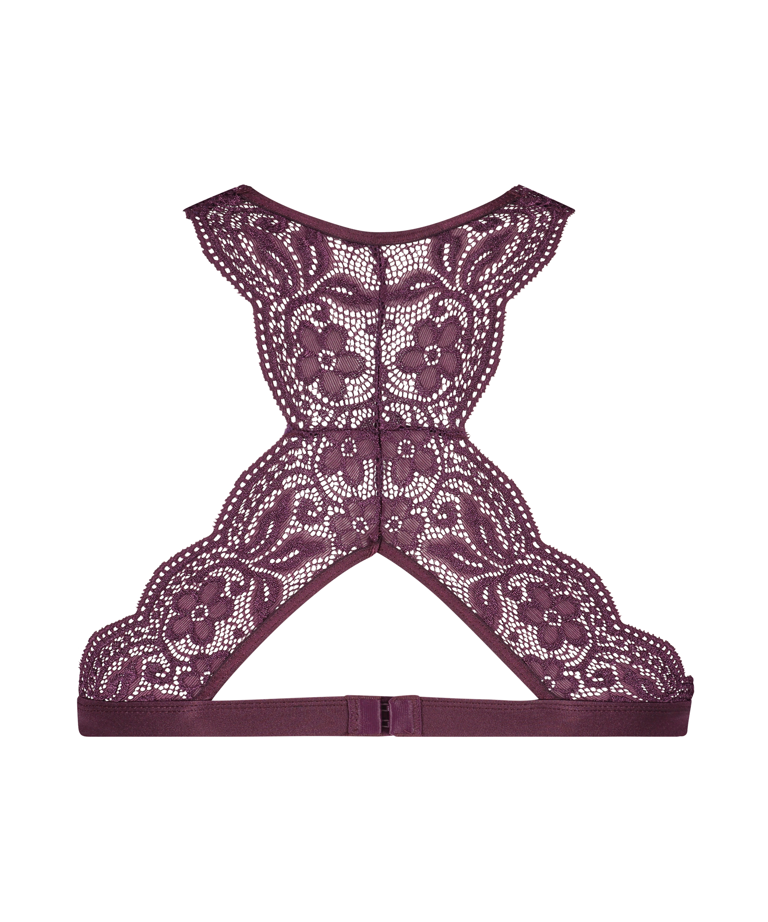 Bralette med halterneck og bryderryg, Lilla, main