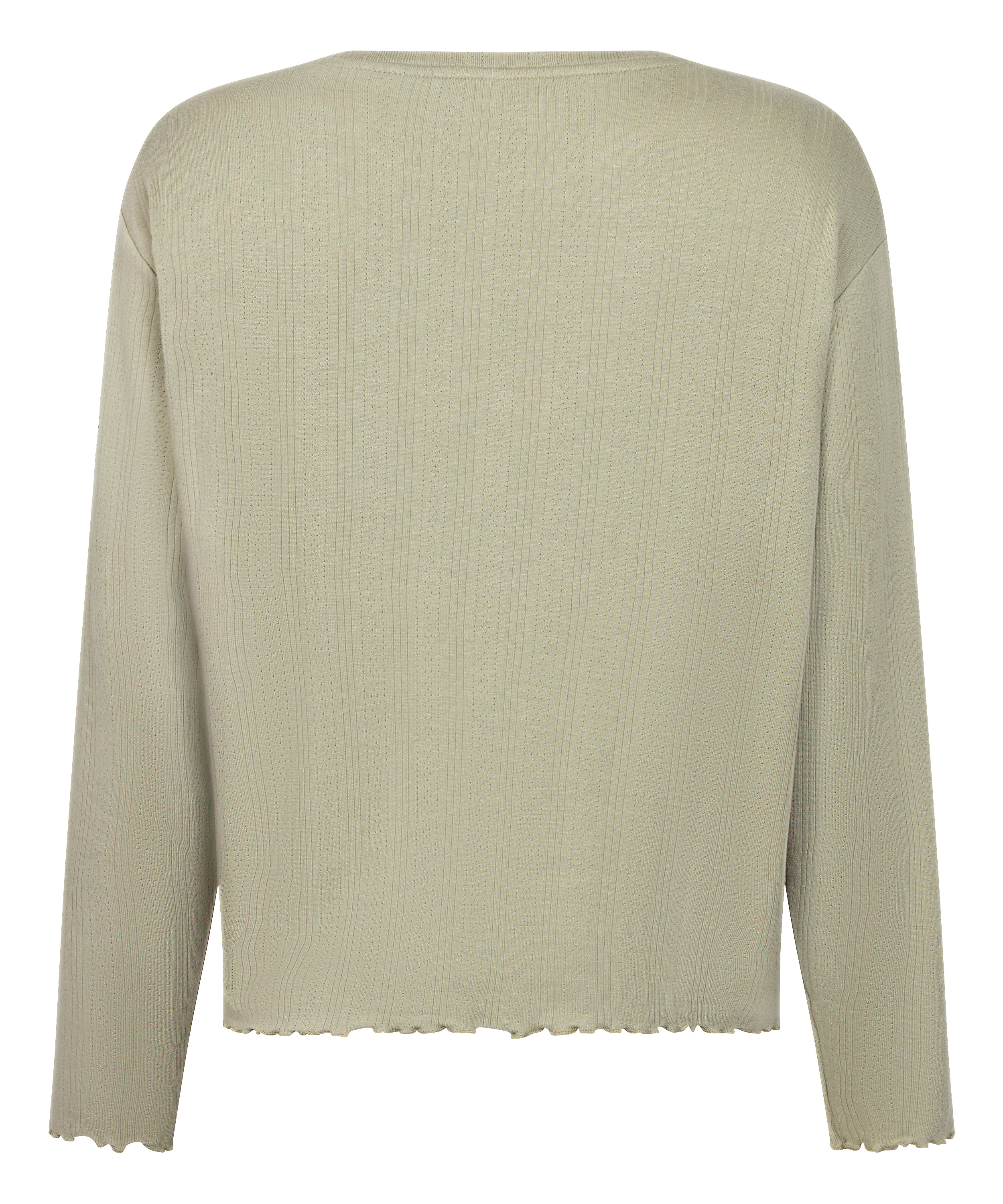 Pyjama Top Loose Pointelle, Gr&oslash;n, main