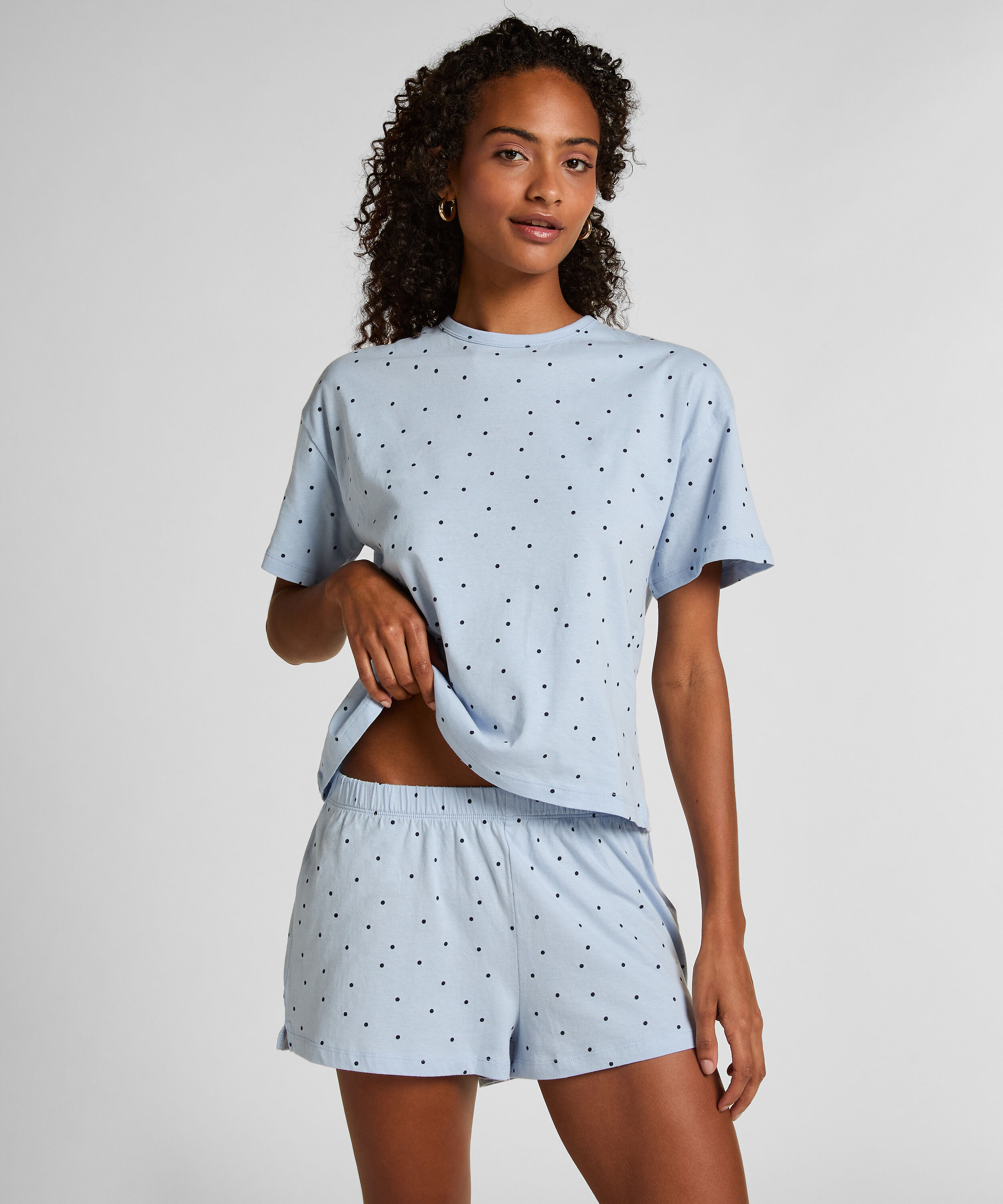 Pyjamasæt Bomuld, Blå Pyjamasæt Bomuld, Blå