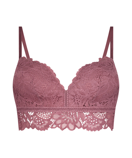 Formstøbt longline bh uden bøjler Shiloh, Lilla