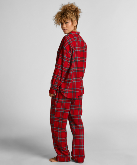 Petite pyjamasbukser af Flannel, R&oslash;d