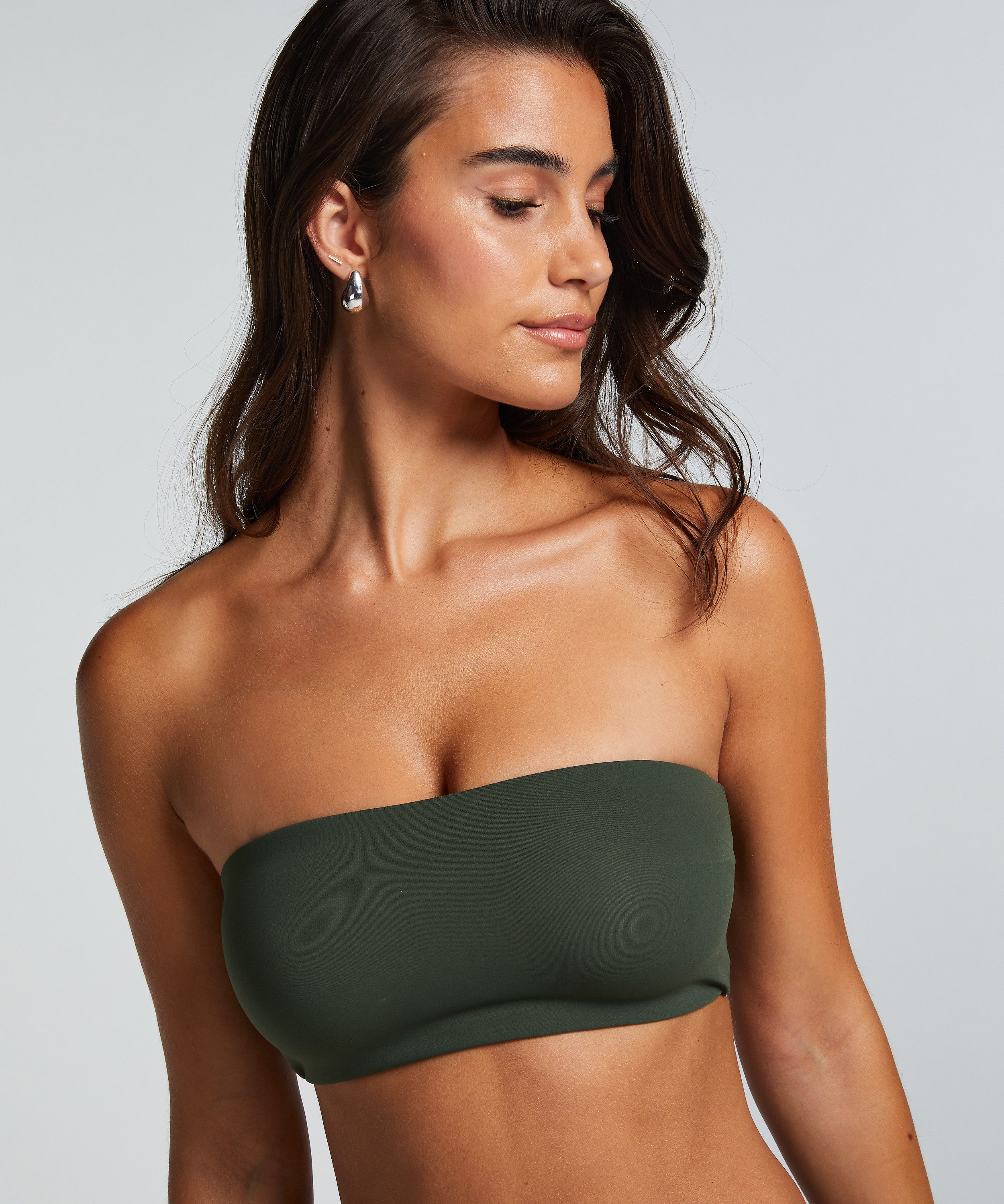 Bandeau Bralette Smooth, Grøn, main
