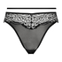 Brasiliansk trusse med h&oslash;j benudsk&aelig;ring Kirsty, sort