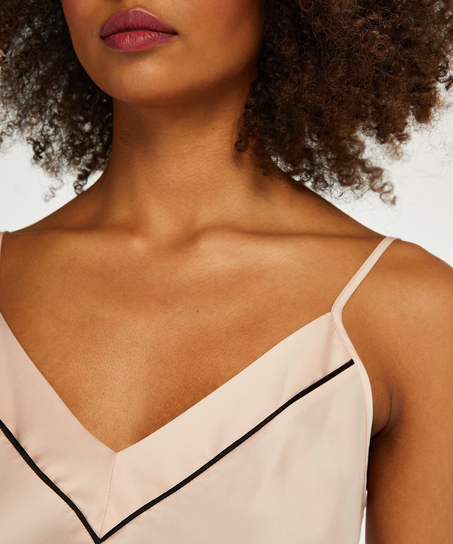 Satin top Bow, Lyserød