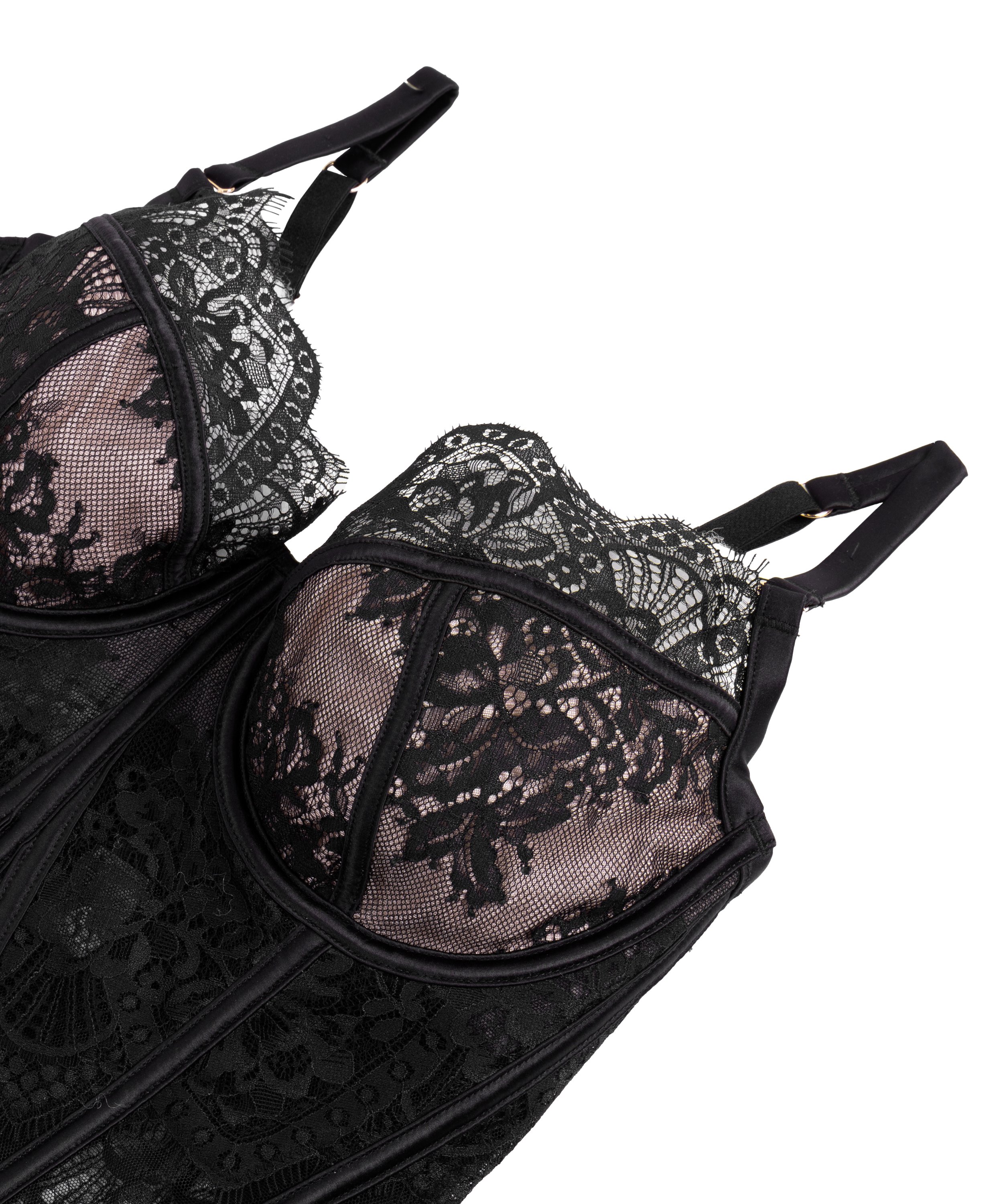 Bustier Zoe, Sort, main