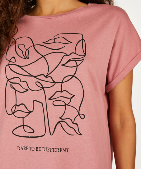 Natskjorte rund hals, Lyser&oslash;d