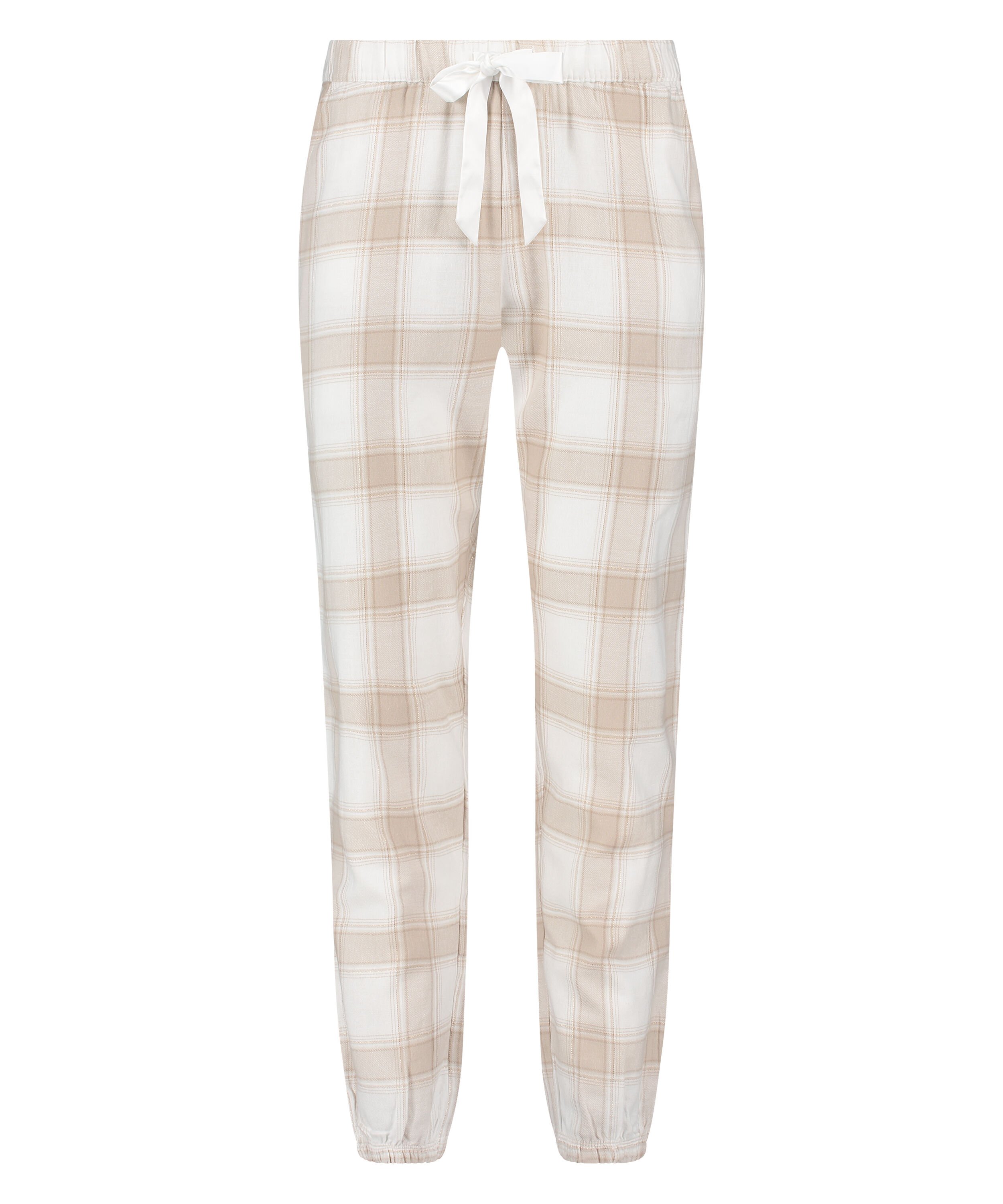 Pyjamasbukser af flonel, Beige