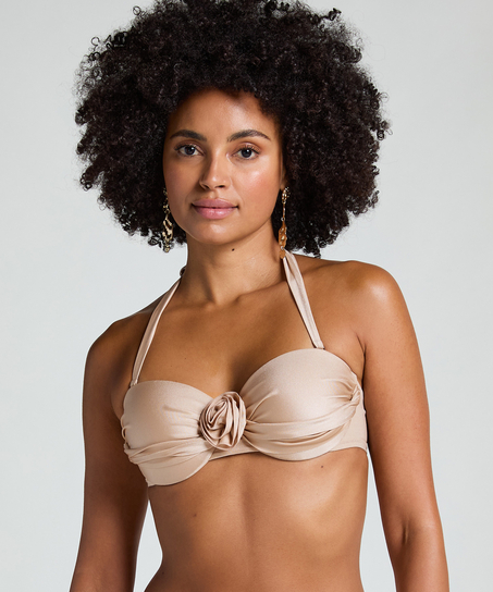 Lima bandeau-bikinitop, Beige