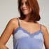 Cami top Velours Lace, Bl&aring;