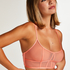 Bralette longline Sexy Mesh, Orange