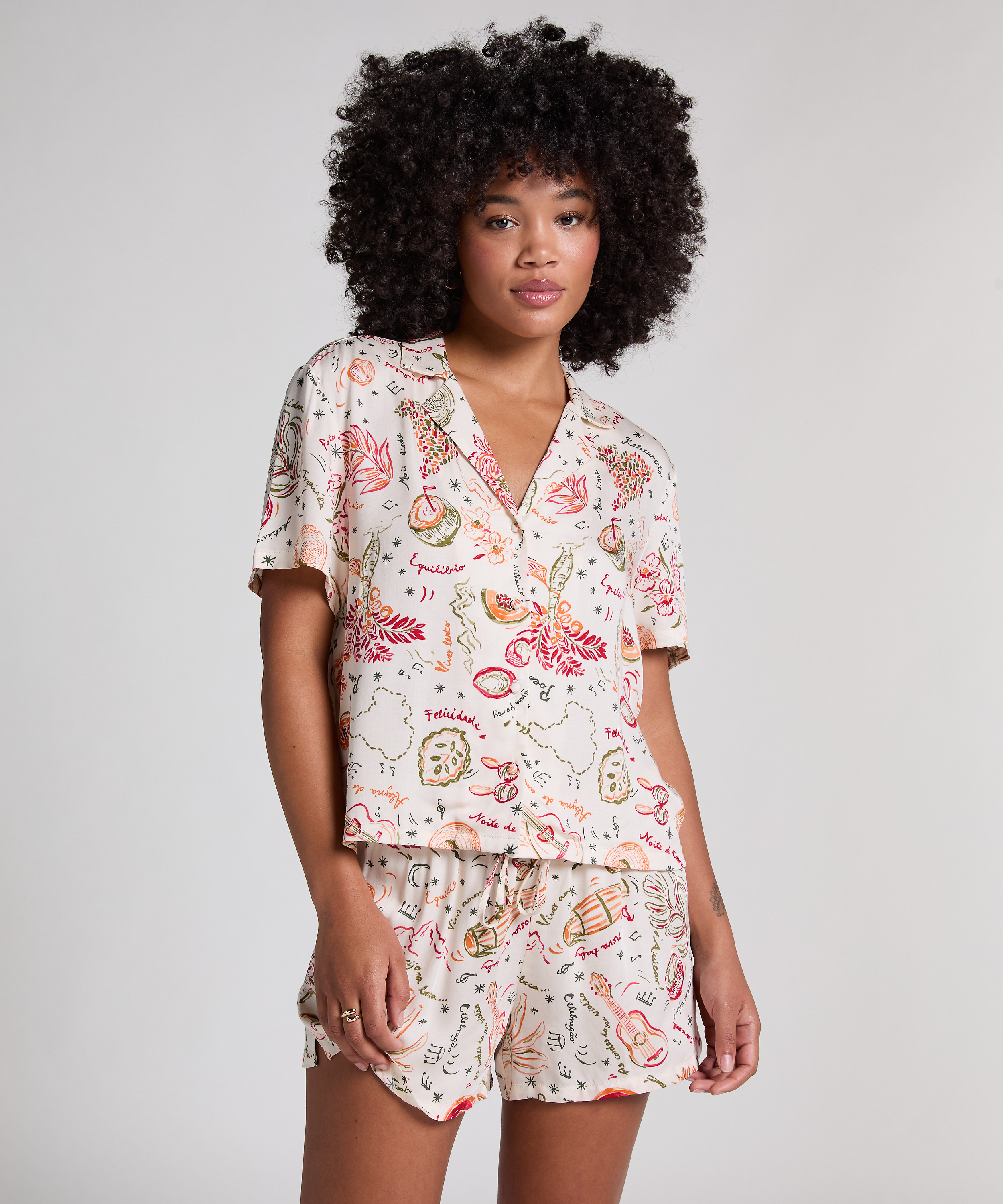 Satinjakke, Hvid, main