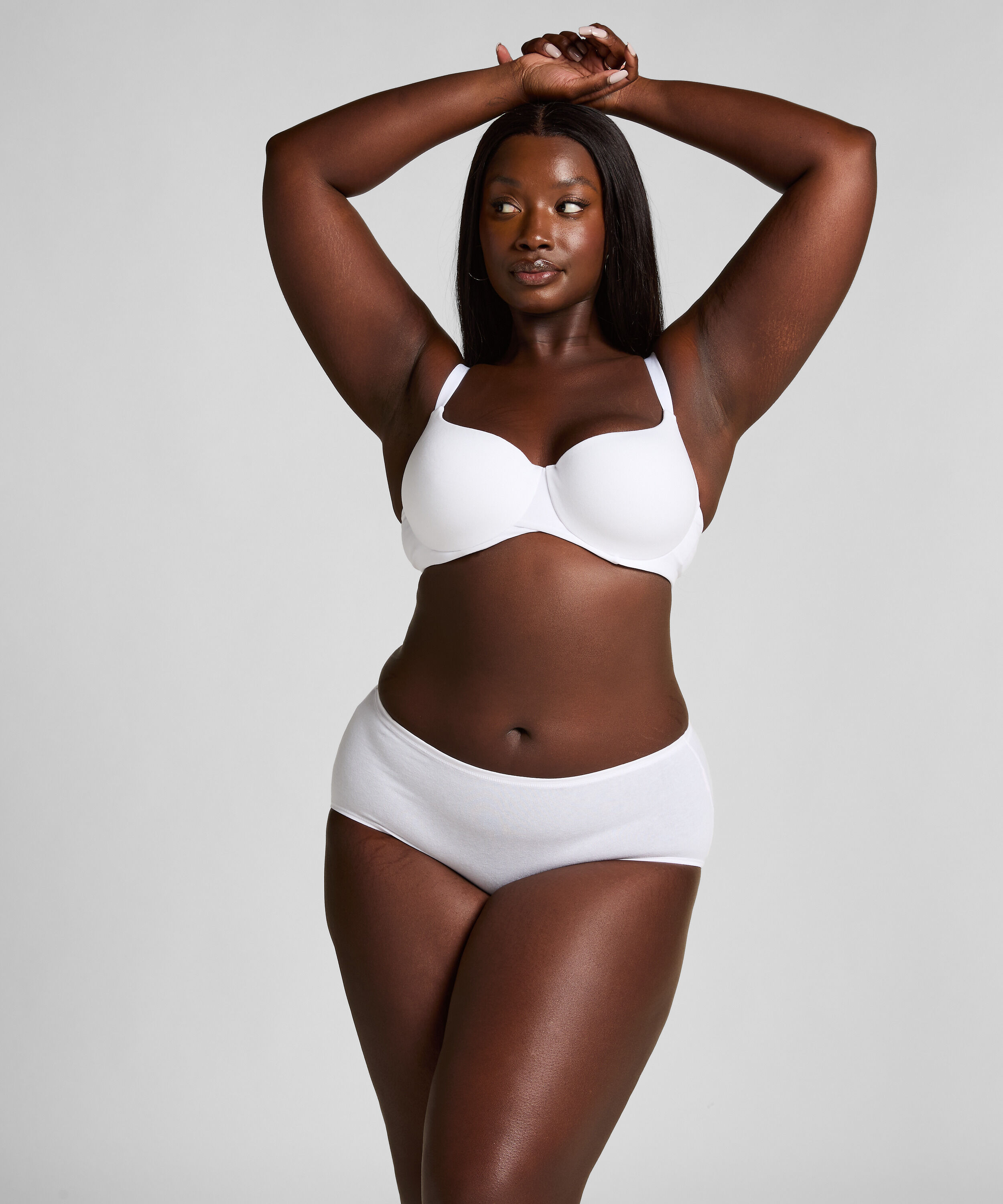 Superslip midi, Hvid