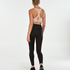 HKMX High waisted sport legging mesh, sort