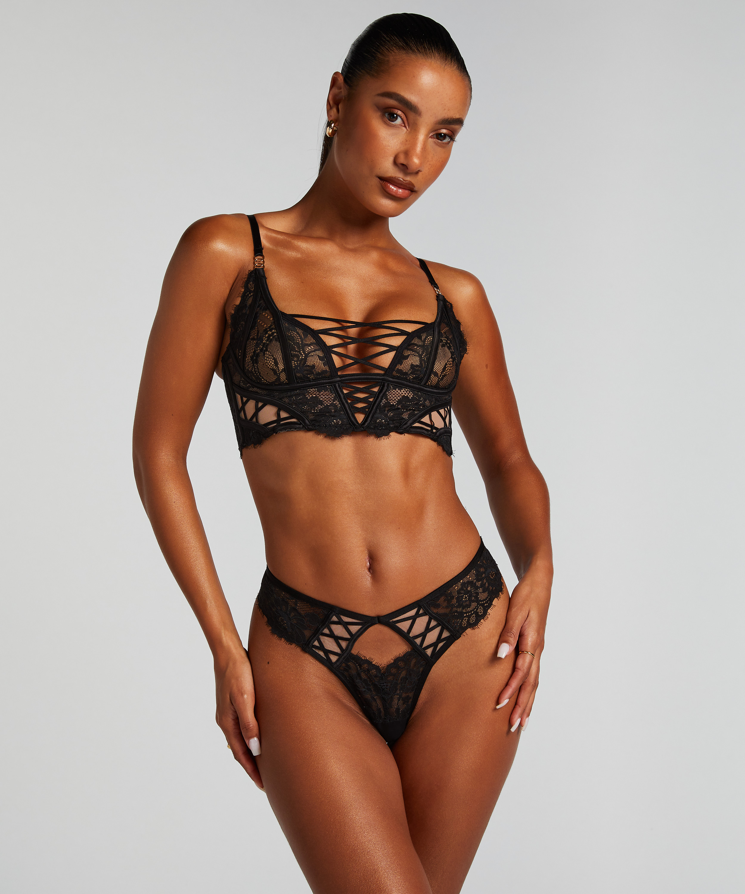 Bralette Loretta, Sort, main
