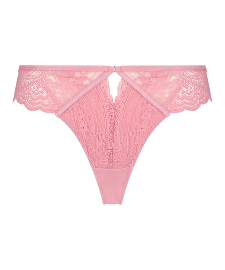 G-streng med h&oslash;j benudsk&aelig;ring Wies, pink