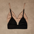 Smooth Triangle Bralette, Sort