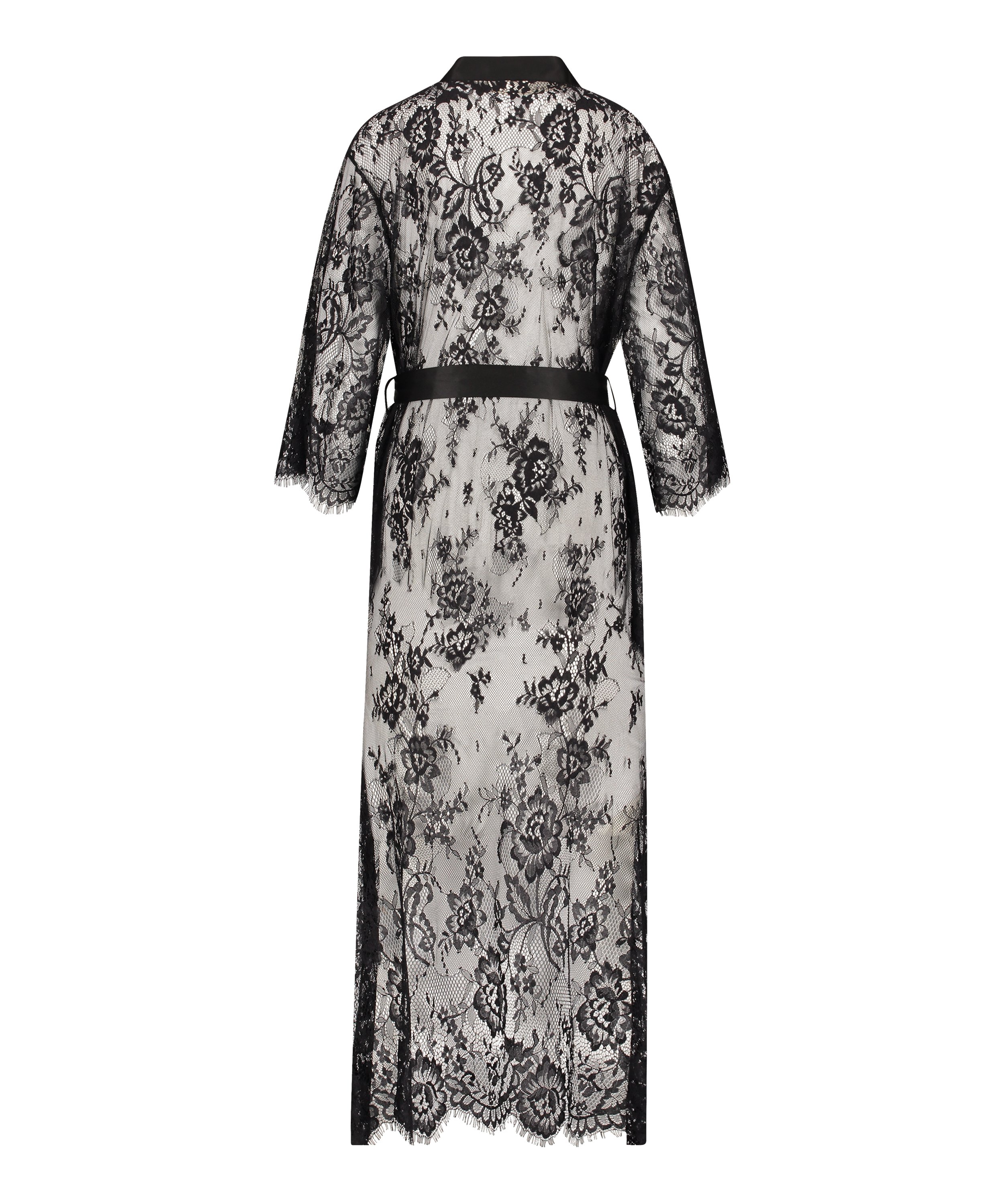 Kimono Allover Lace, Sort, main