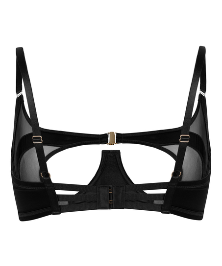 Vienna ikke-formstøbt bøjle-bh, Sort