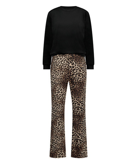 Pyjamasæt med taske, Beige