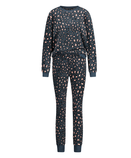 Pyjamas&aelig;t med taske, bl&aring;