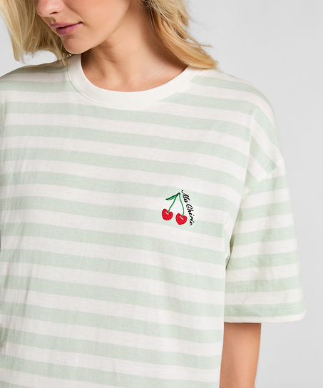 Natskjorte rund hals, Gr&oslash;n