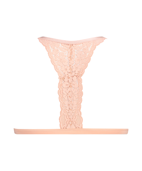 Rose vatteret trekantsbralette, Lyserød
