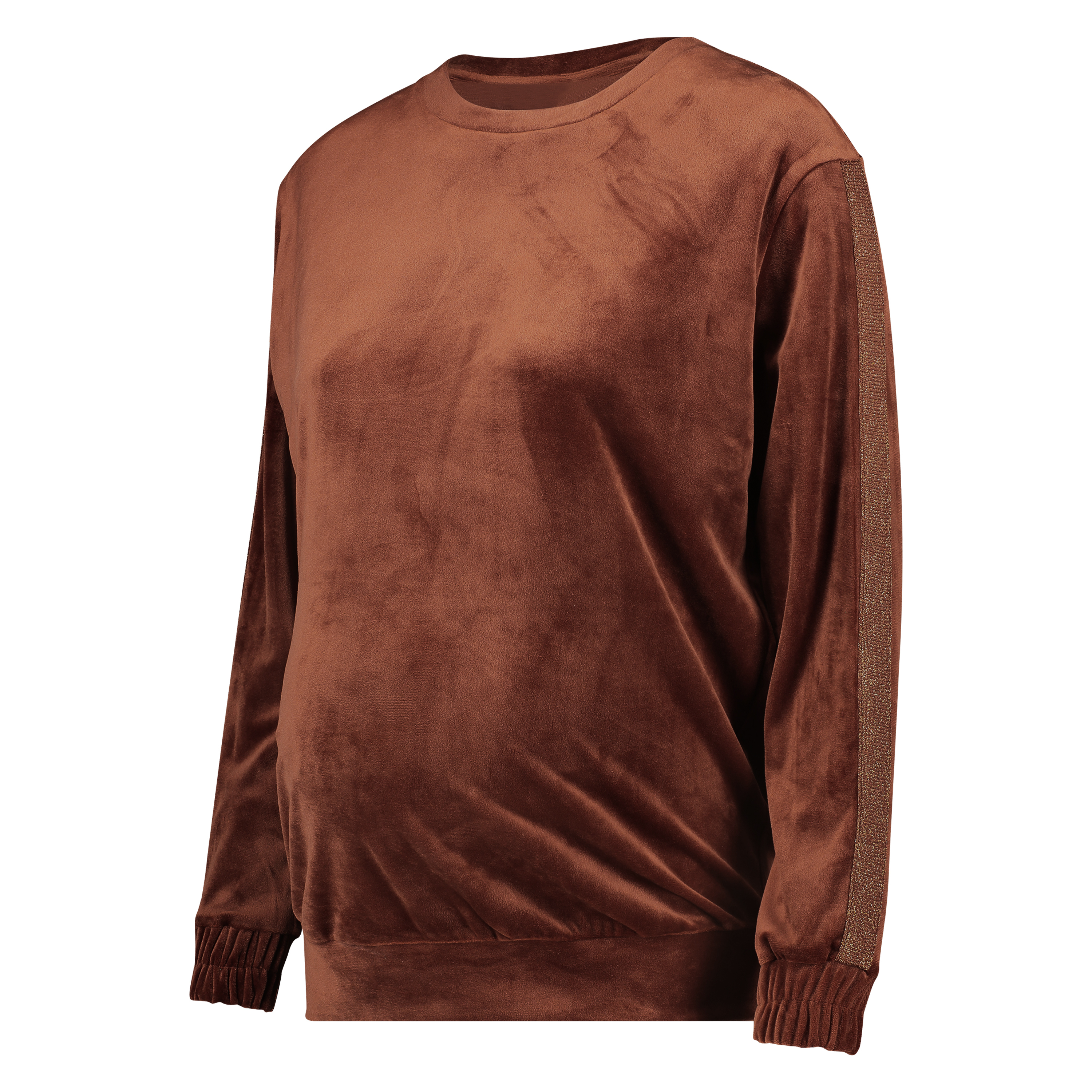 Graviditetstop Velour Shimmer, Brun, main