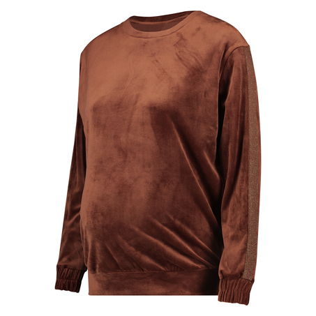 Graviditetstop Velour Shimmer, Brun