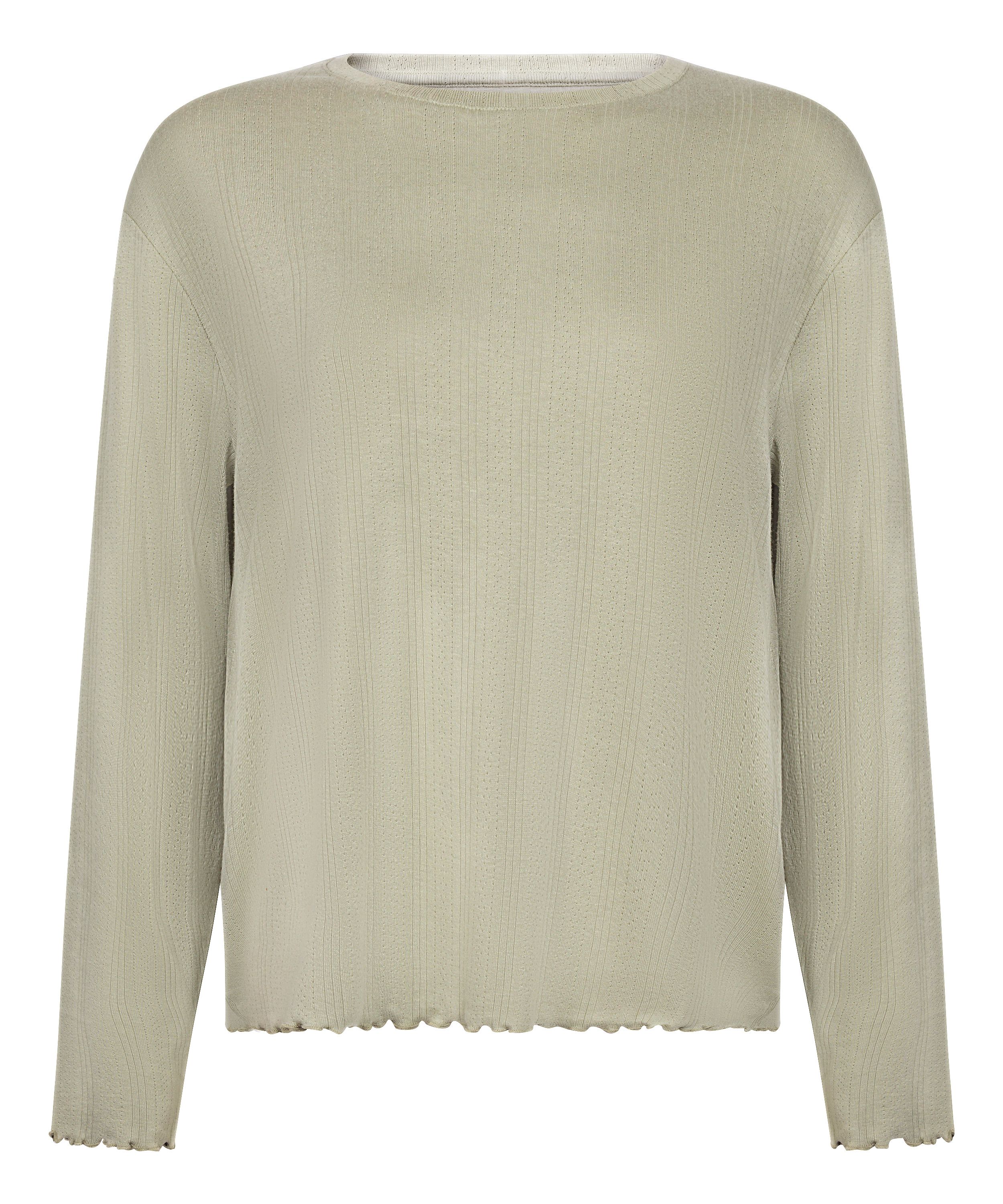 Pyjama Top Loose Pointelle, Gr&oslash;n, main