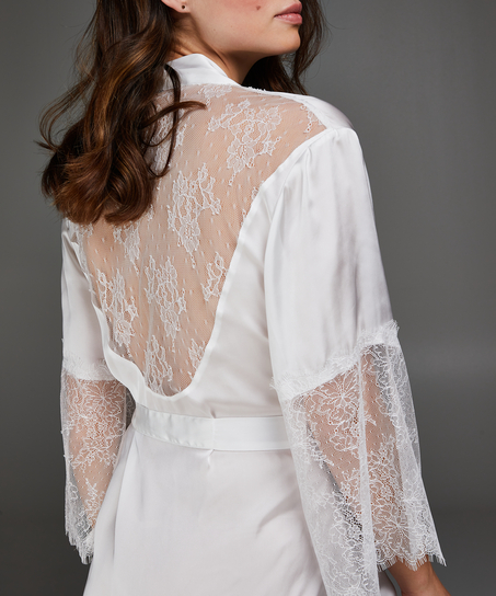 Kimono Satin Lily, Hvid