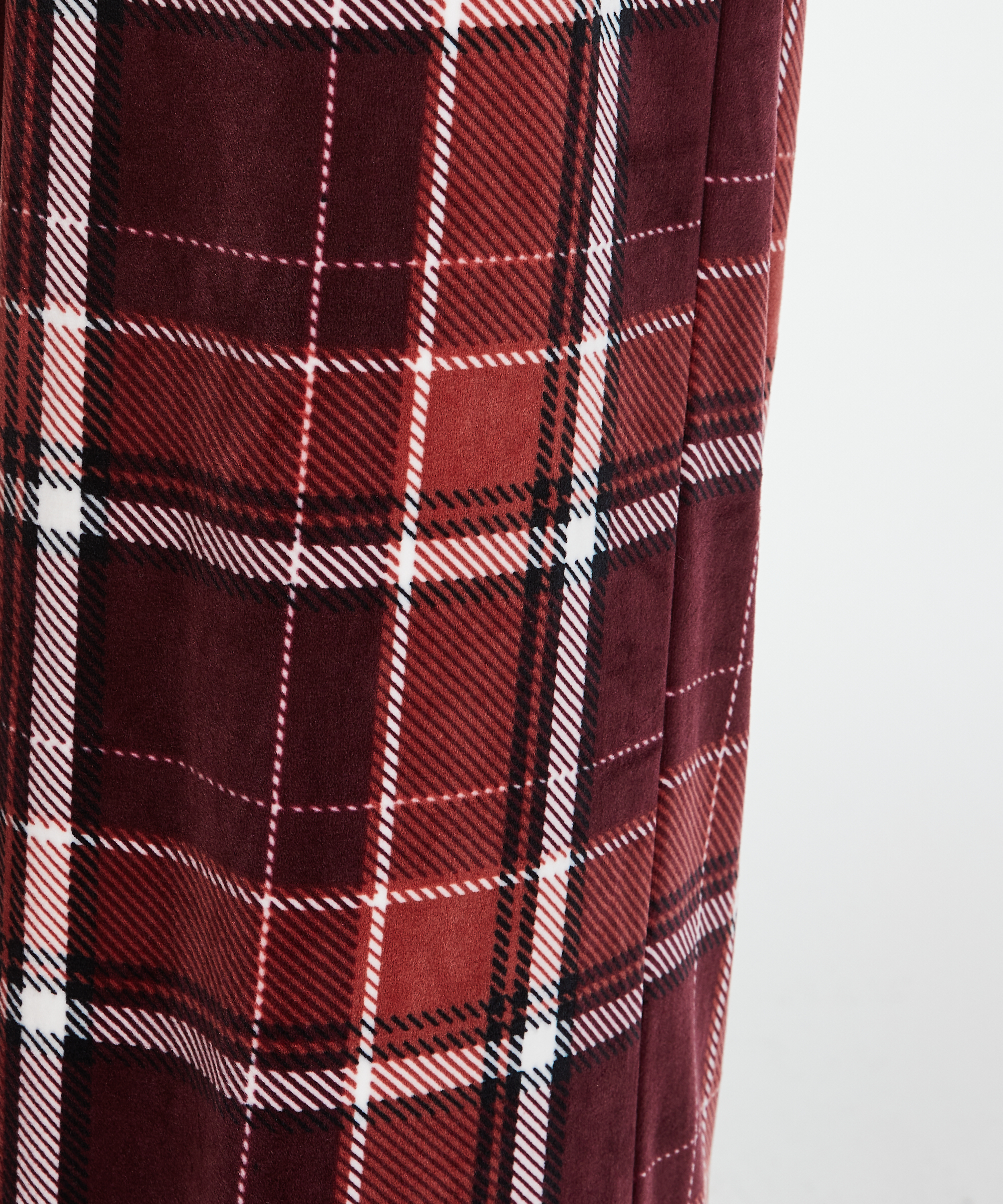 Petite Pyjamasbukser velour, r&oslash;d, main