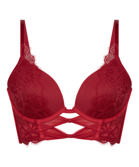 Marianna Push-Up longline-bh, Rød