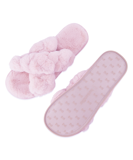 Hjemmesko Fake Fur, lilla