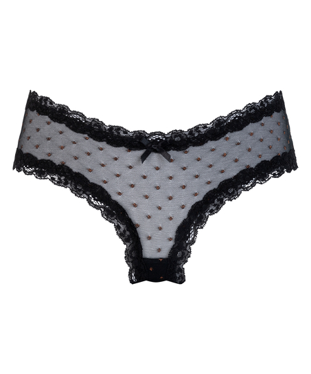 Brasiliansk trusse V-shape Mesh, Sort
