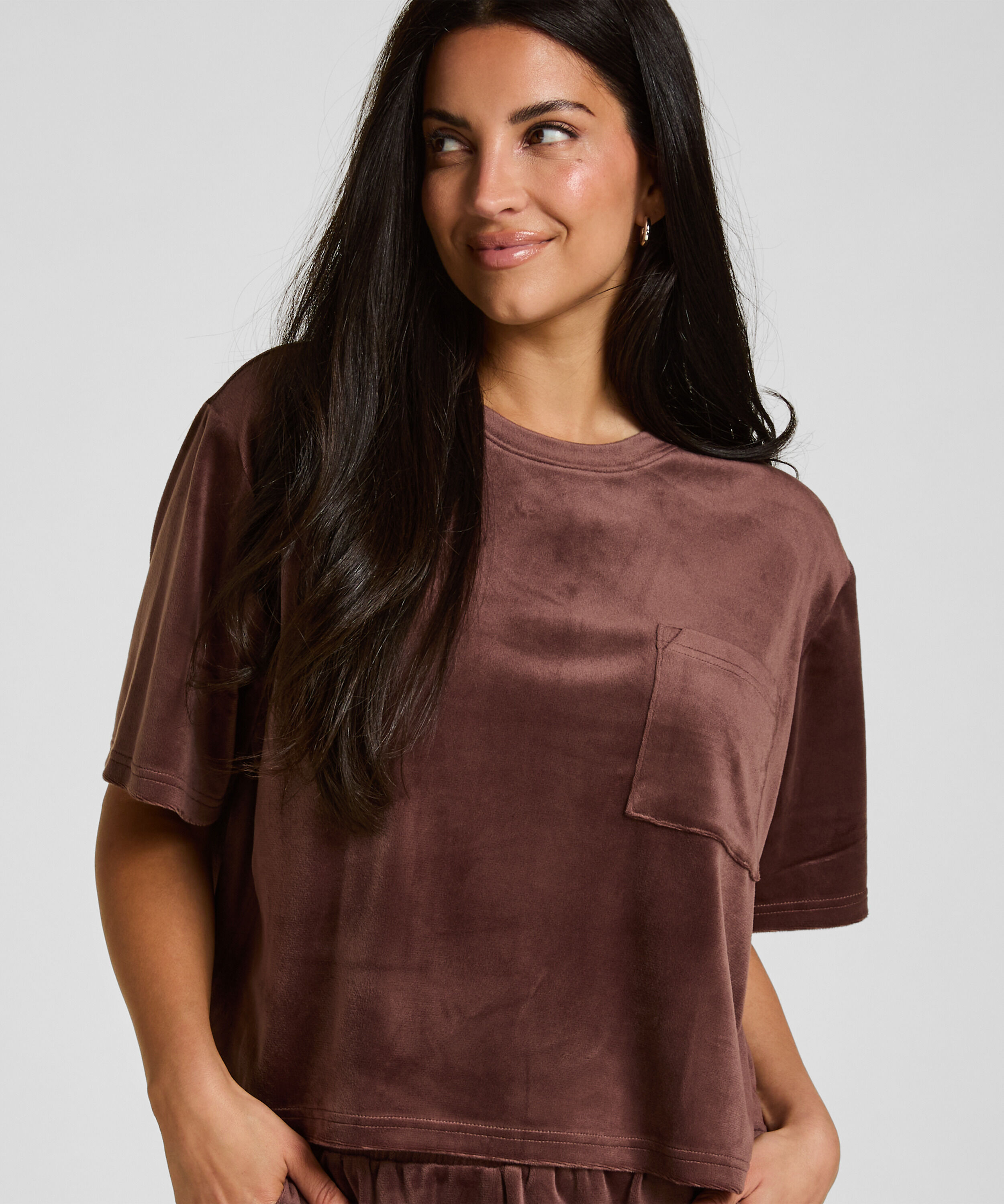 Top fløjl Pocket, Grøn