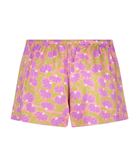 Pyjamasshorts Satin, Lyserød