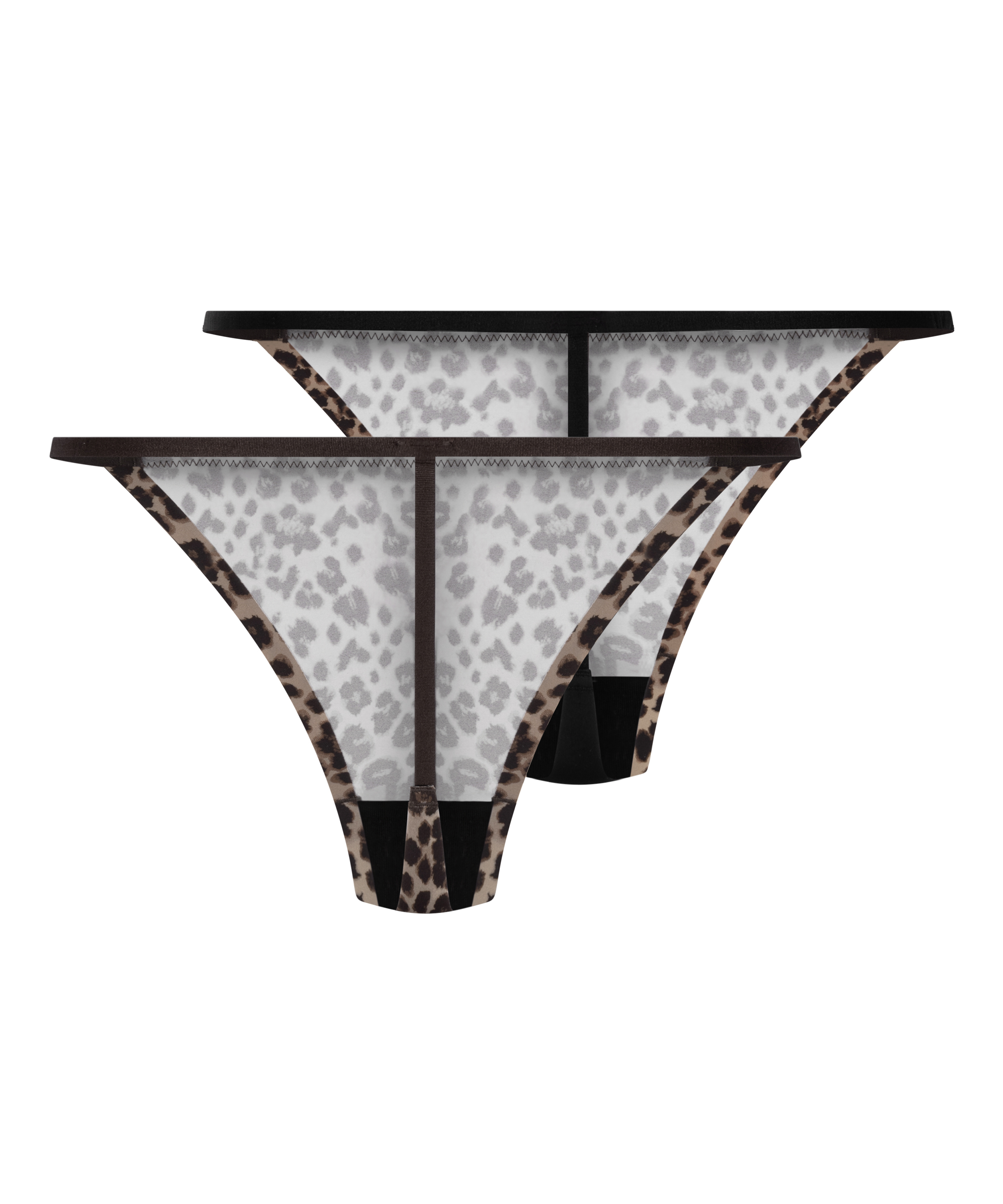 2-pak mikro leopard g-streng, sort, main