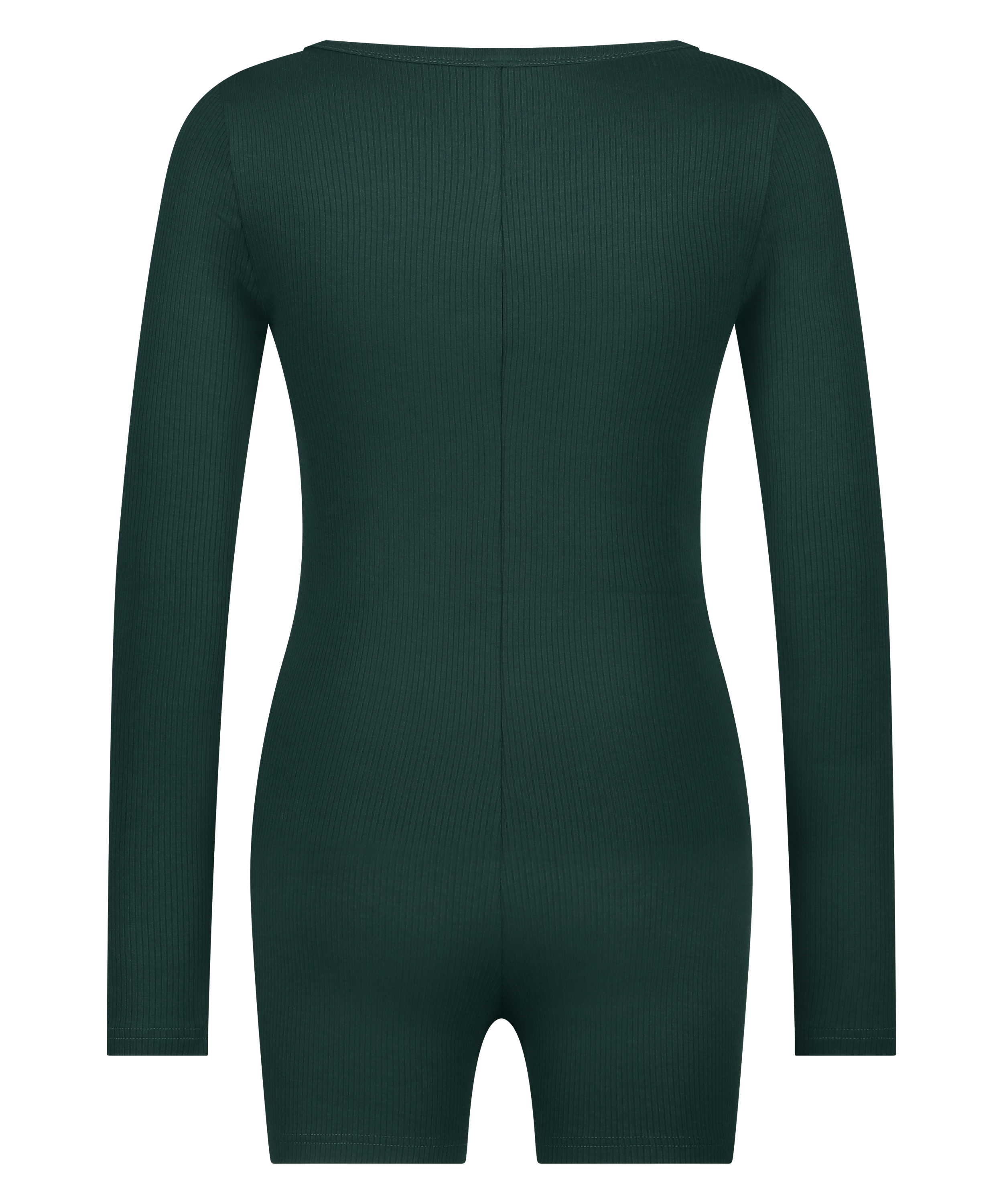 Børstet, kort onesie, Grøn, main