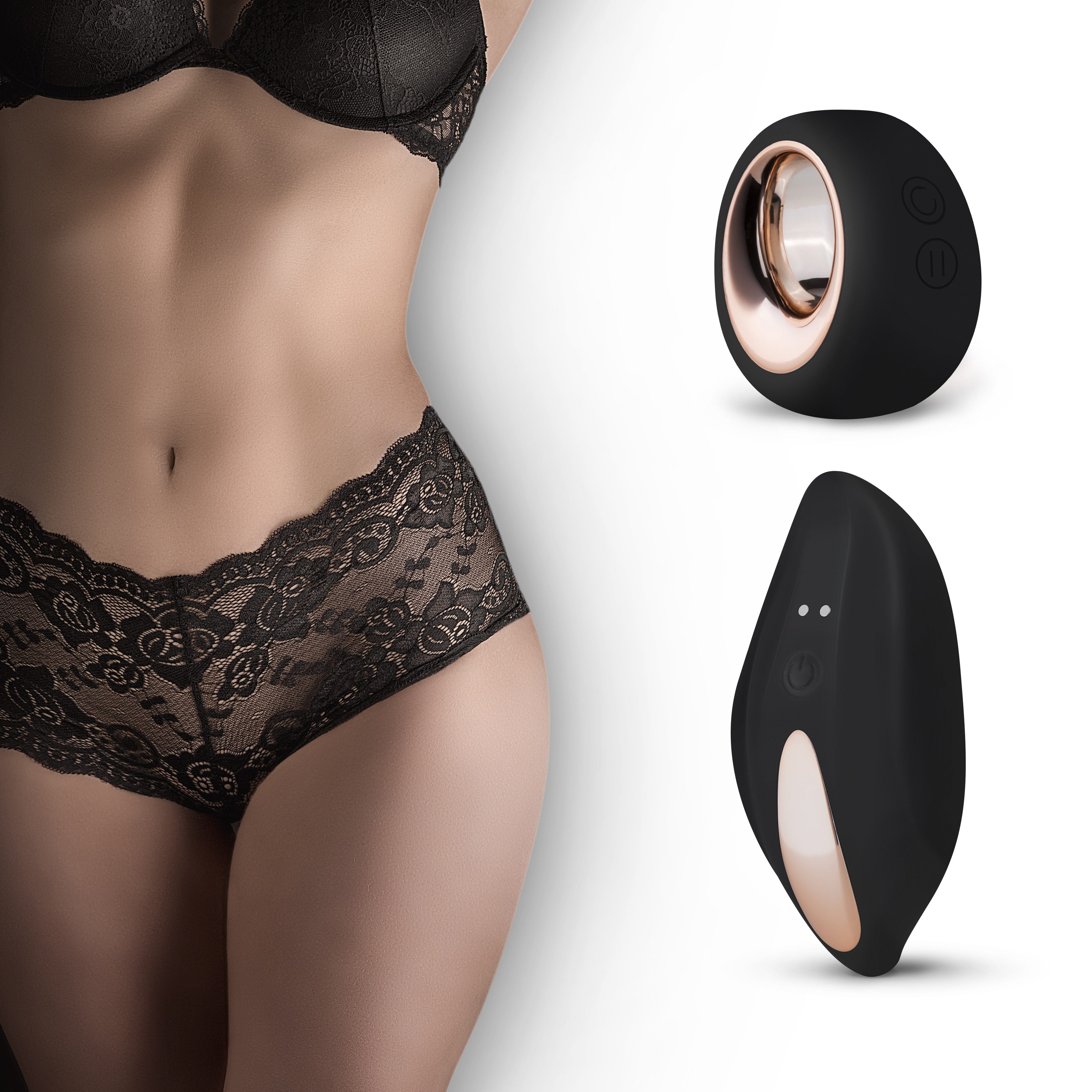 Vibrerende Boyshorts, Sort Vibrerende Boyshorts, Sort
