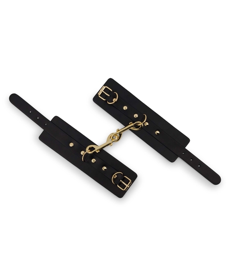 Håndjern med metalnitter, Sort