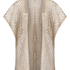 Beach-kaftan med pailletter, Beige